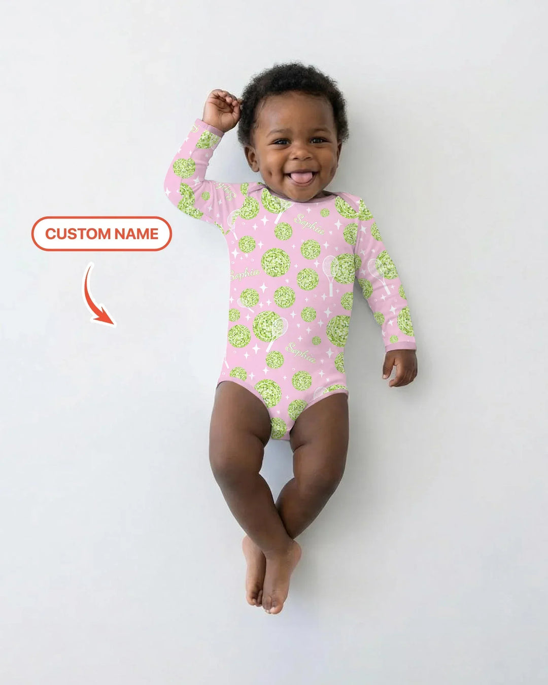 Tennis Disco Girl Party Matching Bamboo Bodysuit