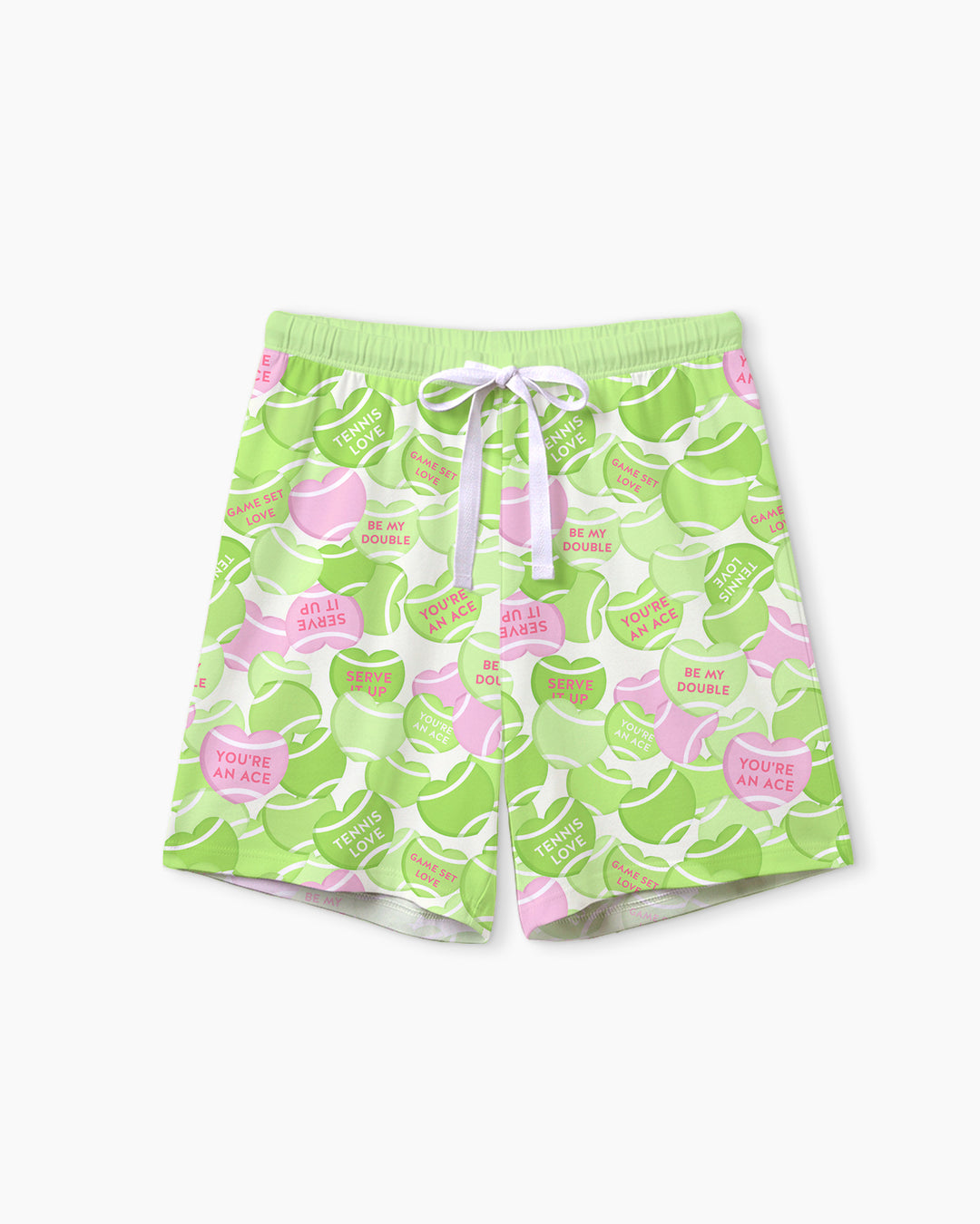 Tennis Candy Family Matching Bamboo Women Short Sleeve Short Pajama Set
