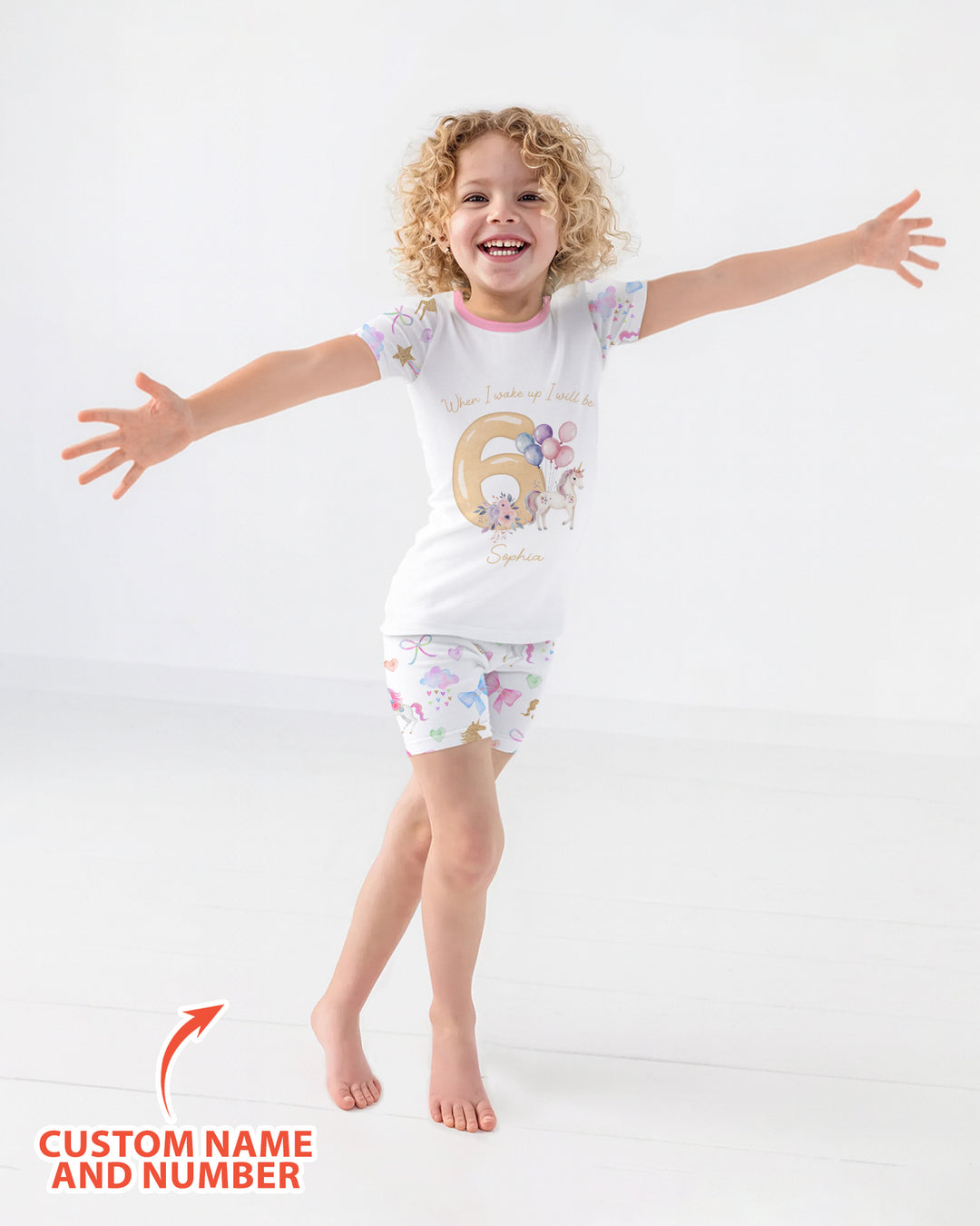Custom Name When I Wake Up I Will Be Birthday Bamboo Two Piece Short Sleeve Shorts Pajama Set