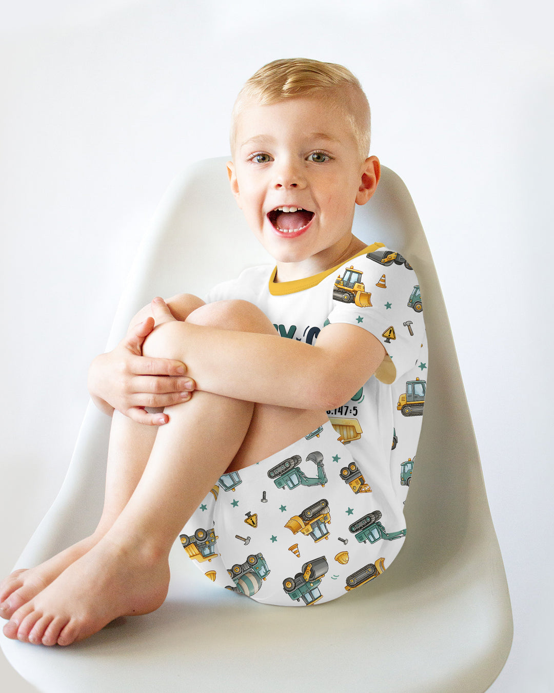 Template Bamboo Two Piece Short Sleeve Shorts Pyjamas Set