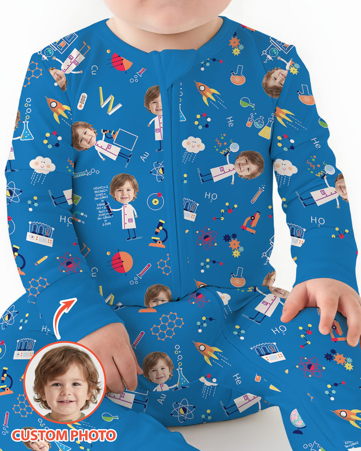 Custom Image Chemical Laboratory Bamboo Convertible Zippy