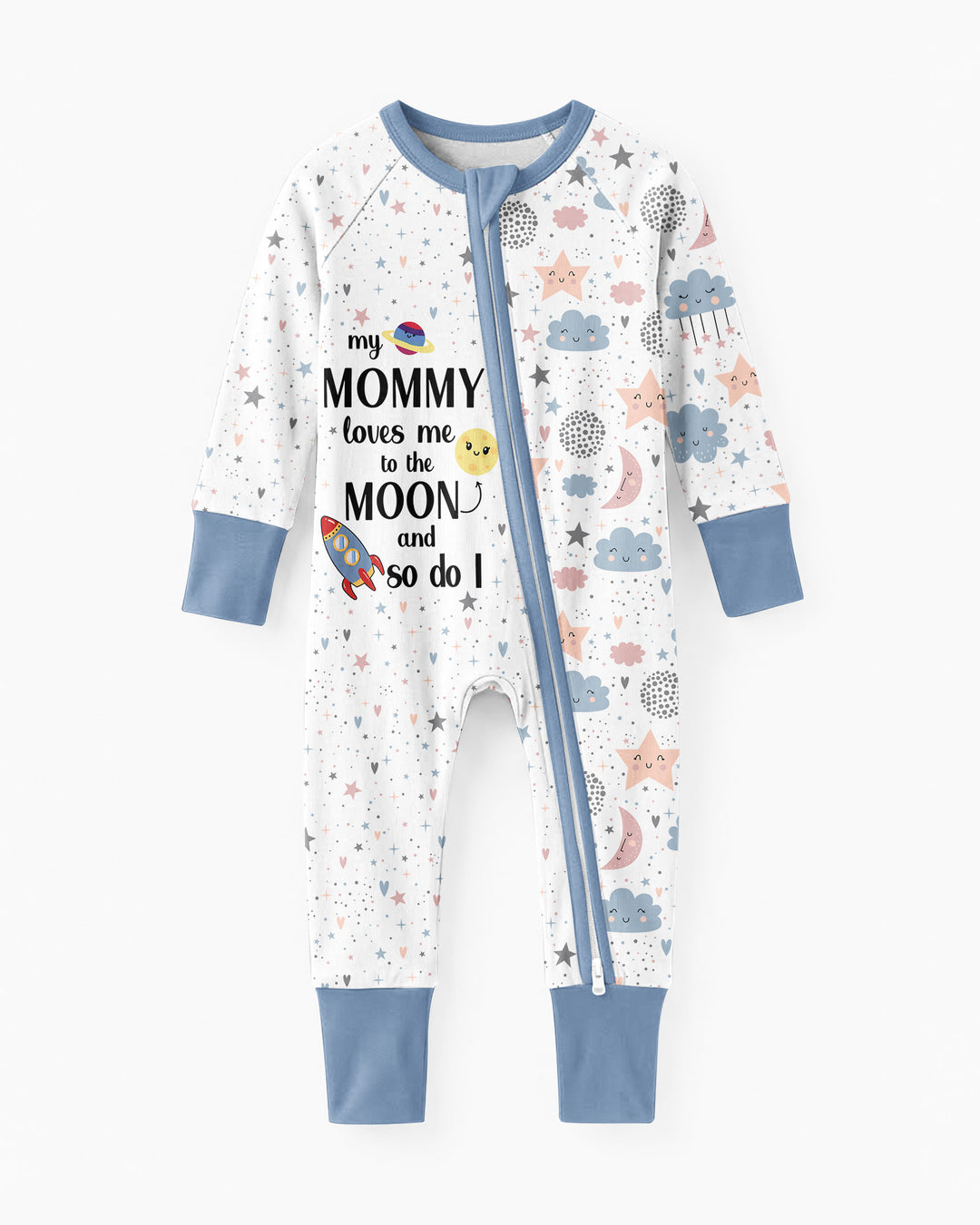 My Mommy Loves Me To The Moon And So Do I Bamboo Convertible Zippy