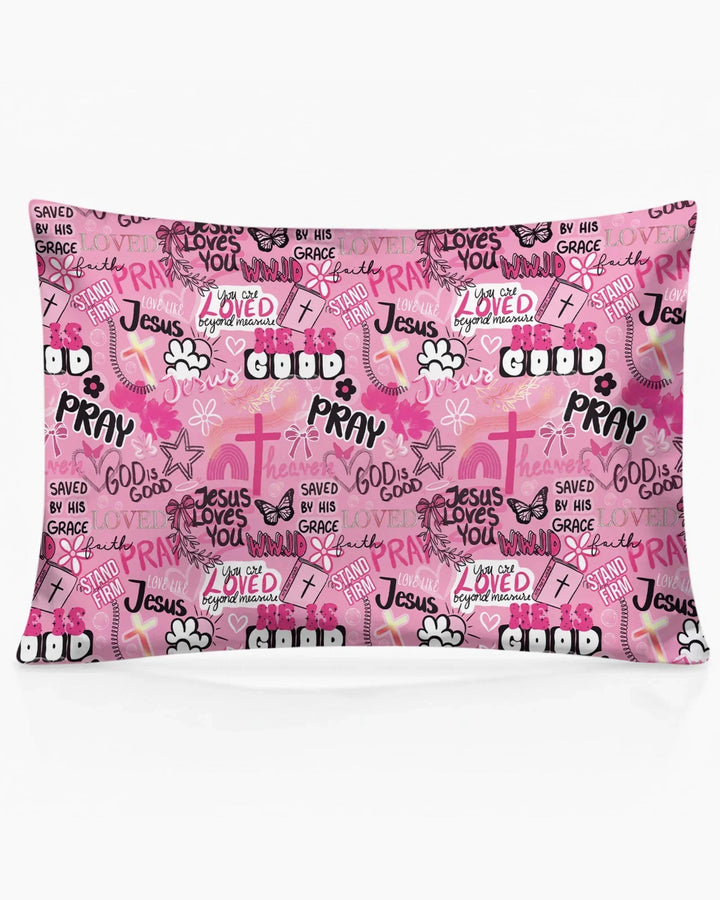 Pink Faith & Grace Bamboo Pillow Case