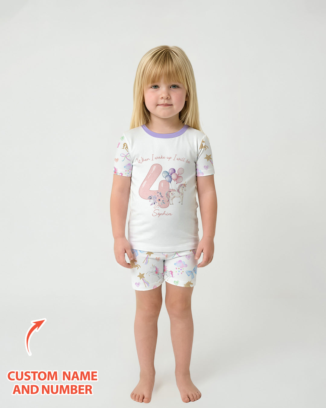 Custom Name When I Wake Up I Will Be Birthday Bamboo Two Piece Short Sleeve Shorts Pajama Set