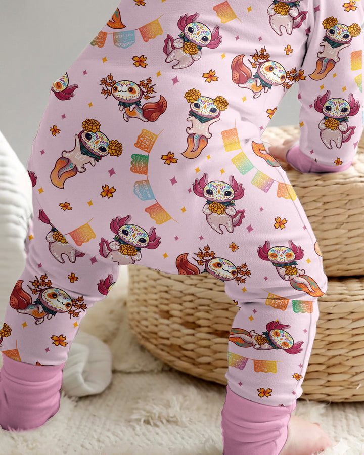 Axololt Día de los Muertos Bamboo Convertible Zippy