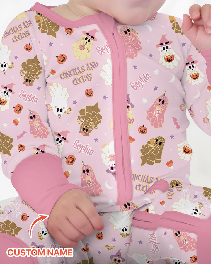 Pantasmas Mexican Halloween Custom Name Bamboo Convertible Zippy
