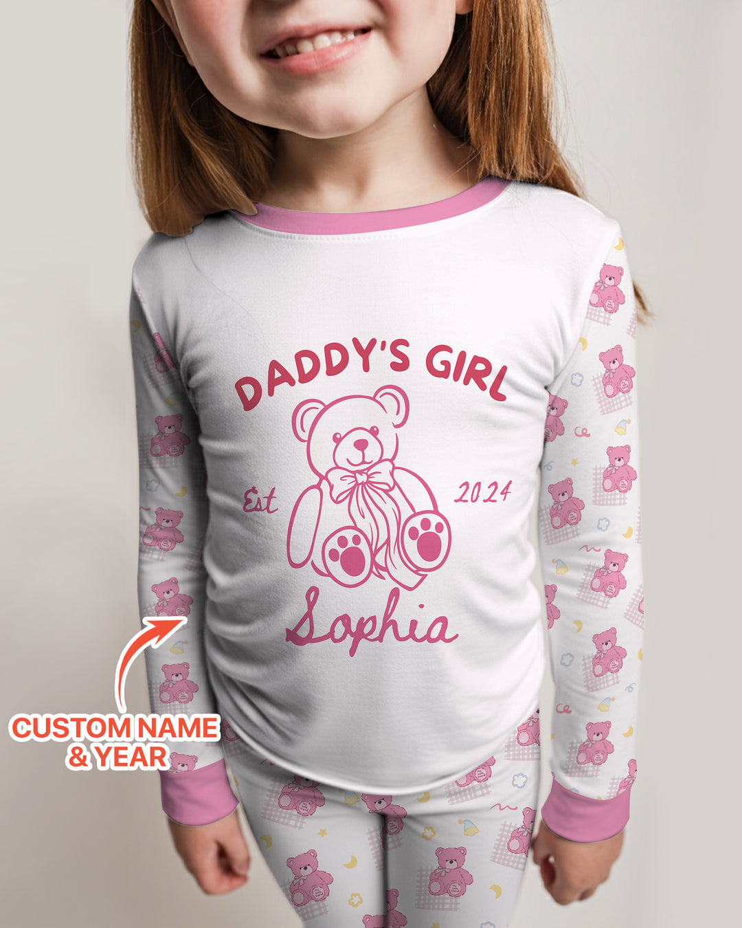 Daddy's Girl Club Bamboo Two Piece Long Sleeve Pajama Set