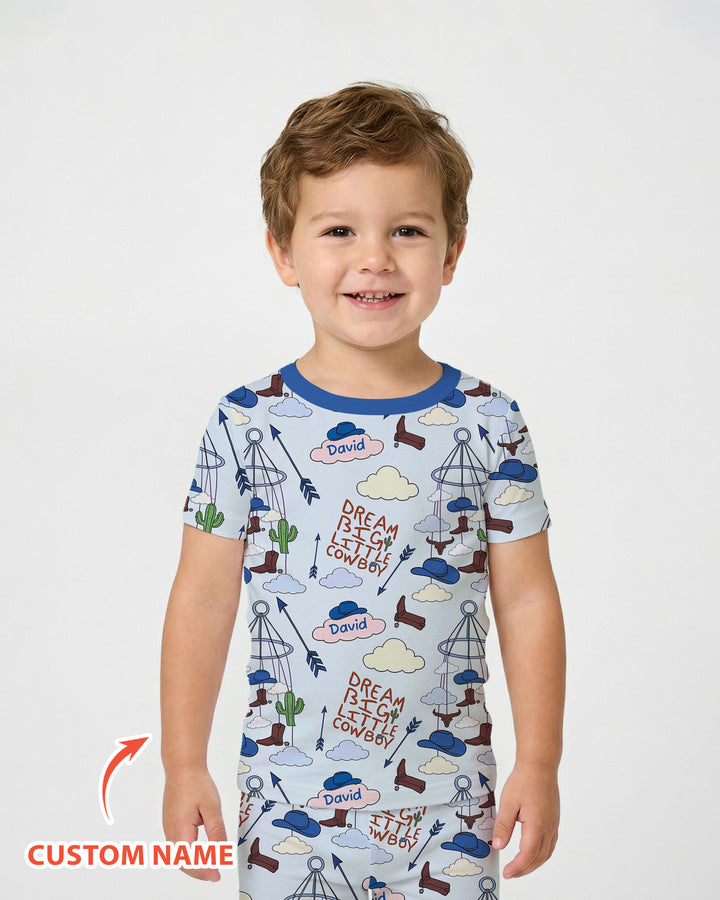 CUSTOM Template Bamboo Two Piece Short Sleeve Pyjamas Set
