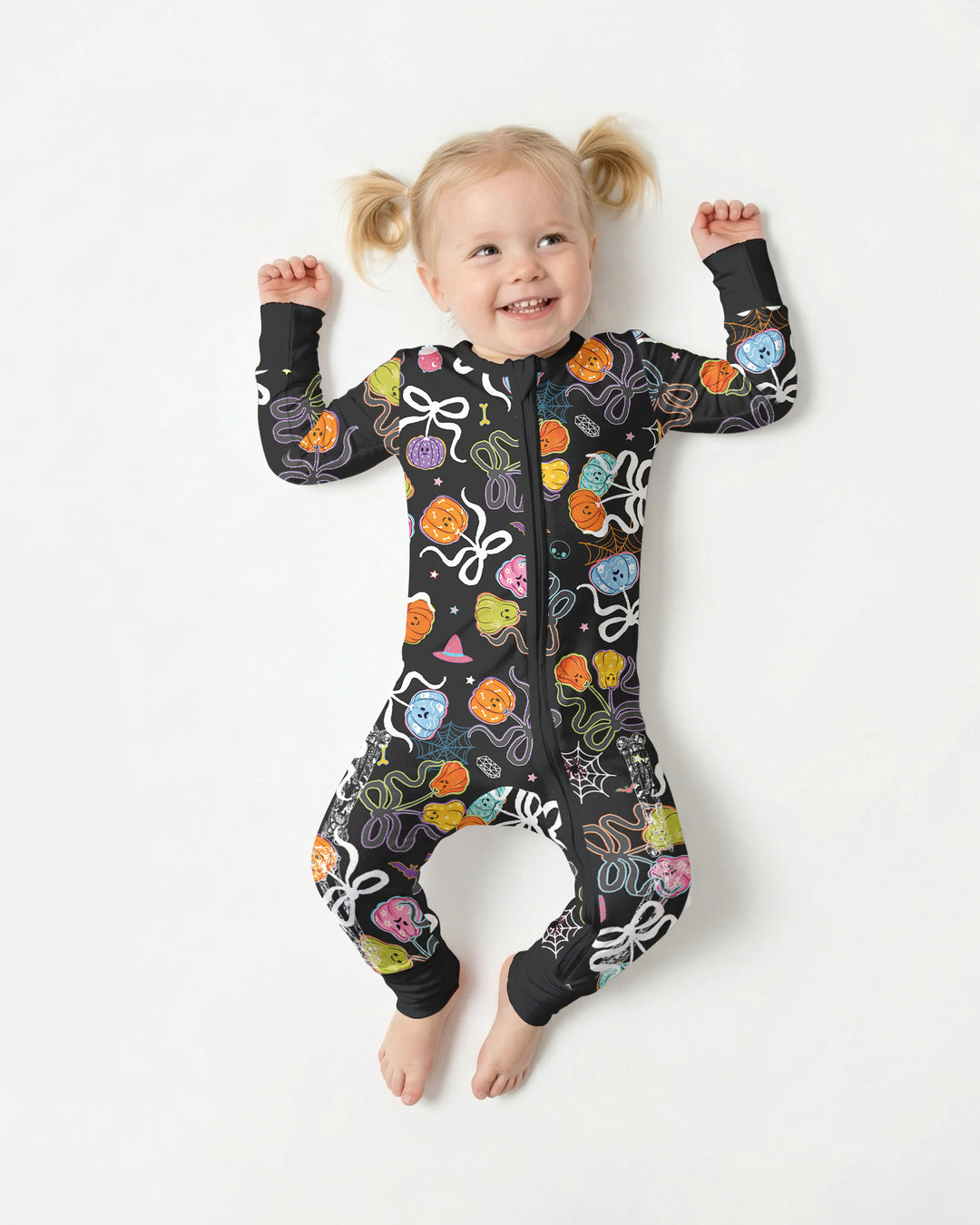 Jack-o'-lantern Coquette Bow Matching Bamboo Convertible Zippy