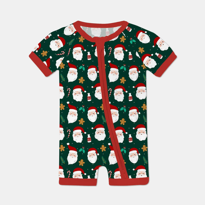 Christmas Sweet Santa Bamboo Shorty Zippy