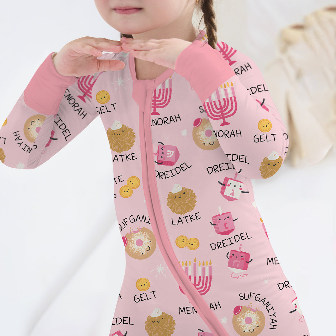 Family Hanukkah Matching Bamboo Convertible Zippy