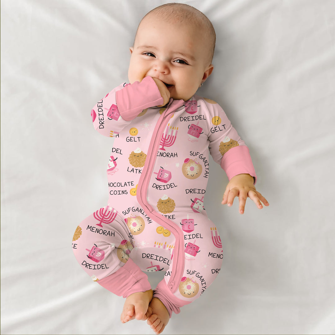 Family Hanukkah Matching Bamboo Convertible Zippy