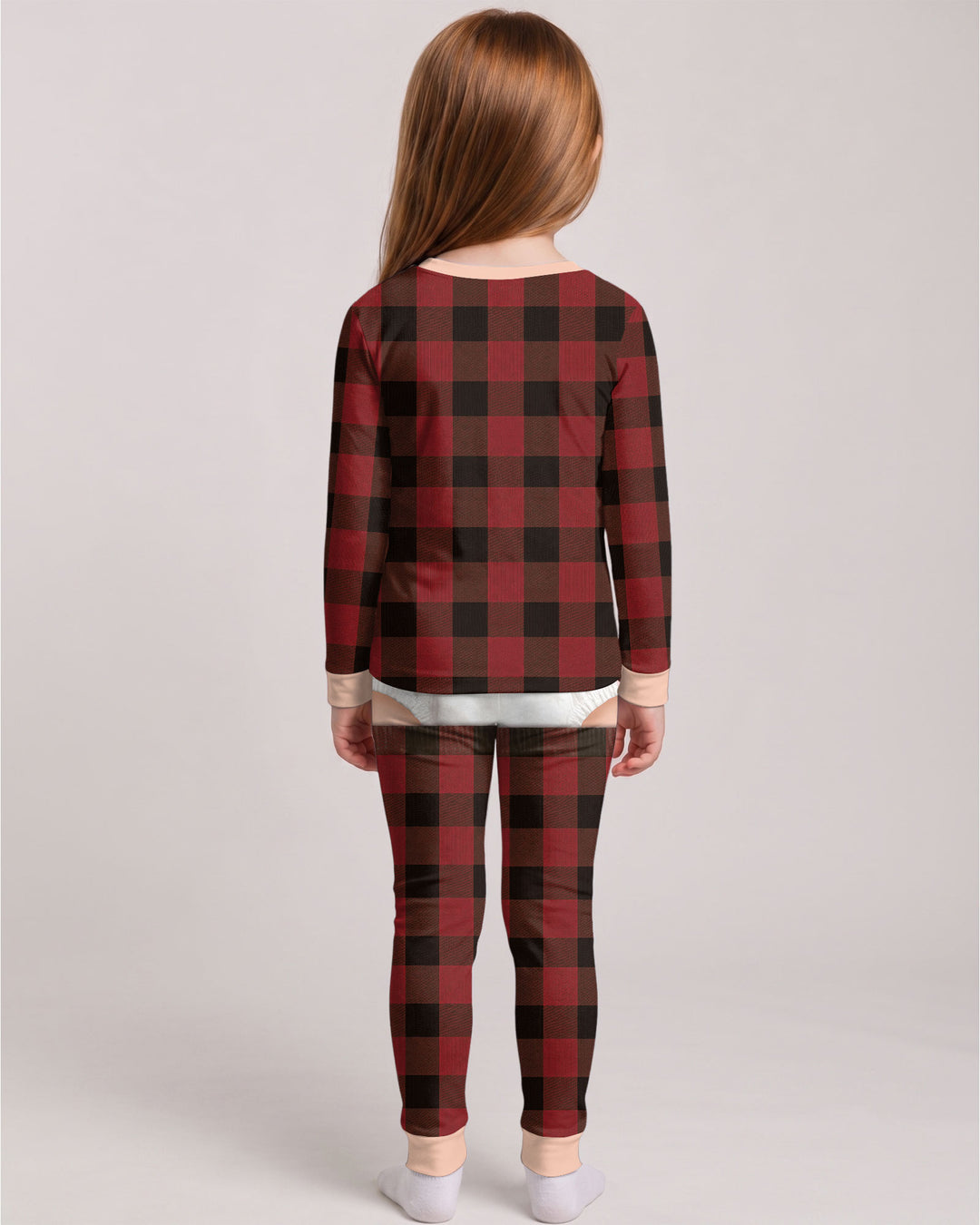 Kid Funny Christmas Bamboo Two Piece Long Sleeve Pajama Set