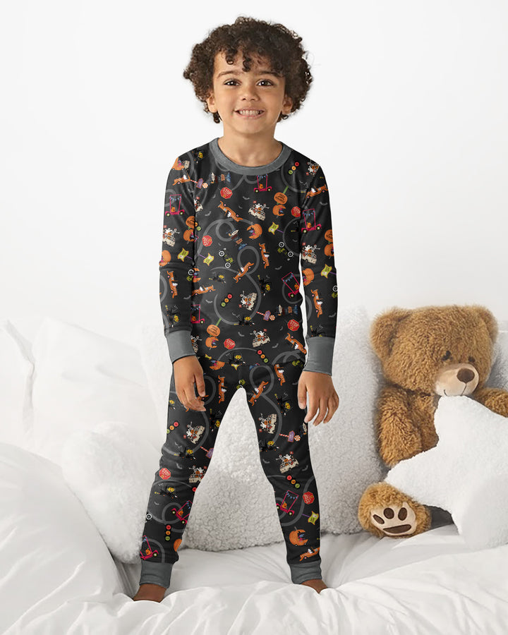 Trick or Treat Bamboo Two Piece Long Sleeve Pajama Set