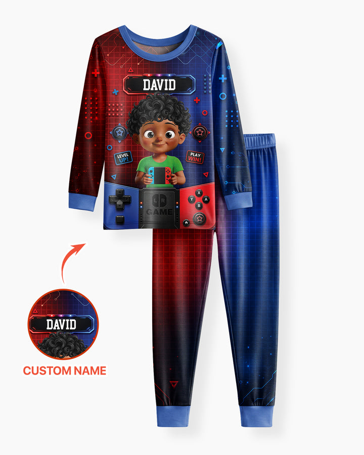 Game Controller Baby Bamboo Two Piece Long Sleeve Pajama Set