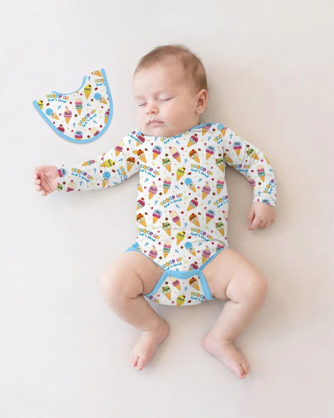Ice Cream Summer Christian  Bamboo Bodysuit