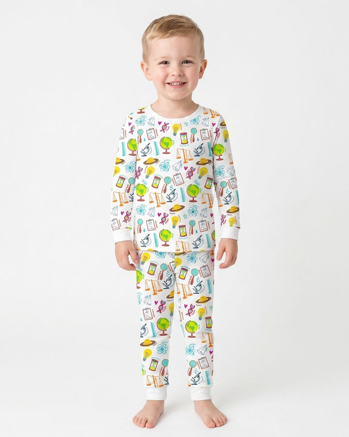 Template Bamboo Two Piece Long Sleeve Pyjamas Set