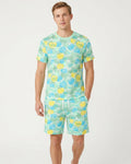 Tennis Candy Family Matching Bamboo Men Short Sleeve Short Pajama Set