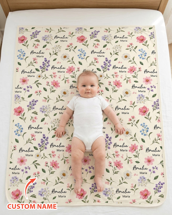 Wildflower Whispers Bamboo Blanket