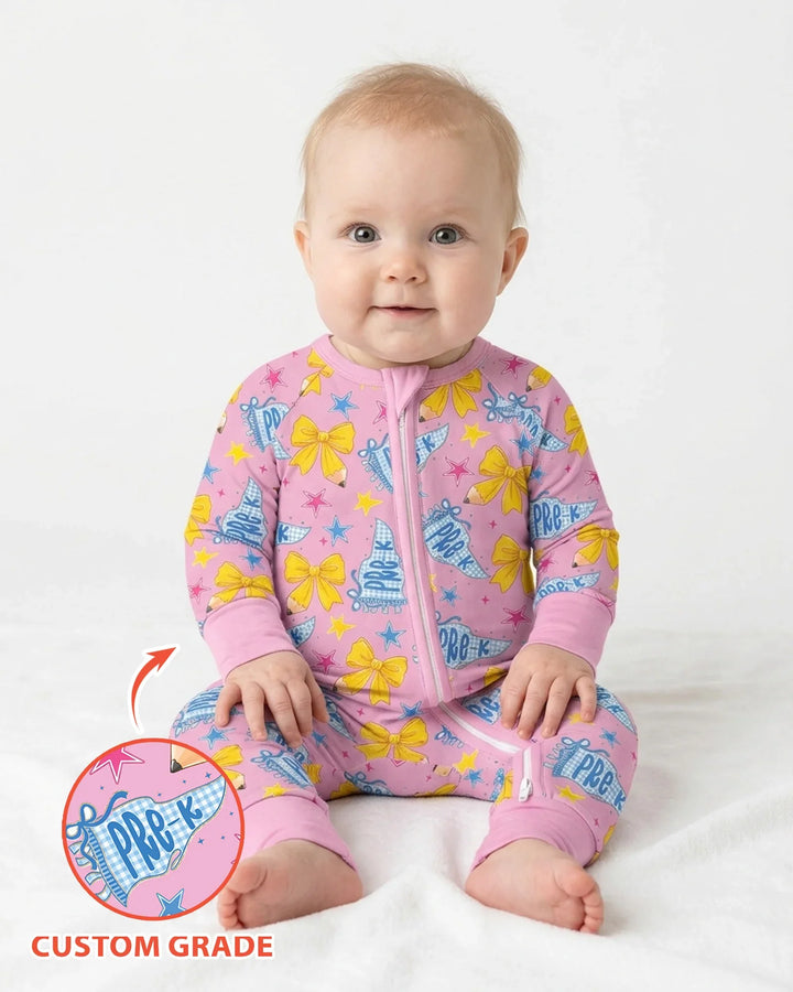 Pencil Bow Back To School Bamboo Convertible Zippy