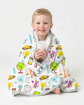 Tiny Scientist Explores The World  Bamboo Quilt Blanket