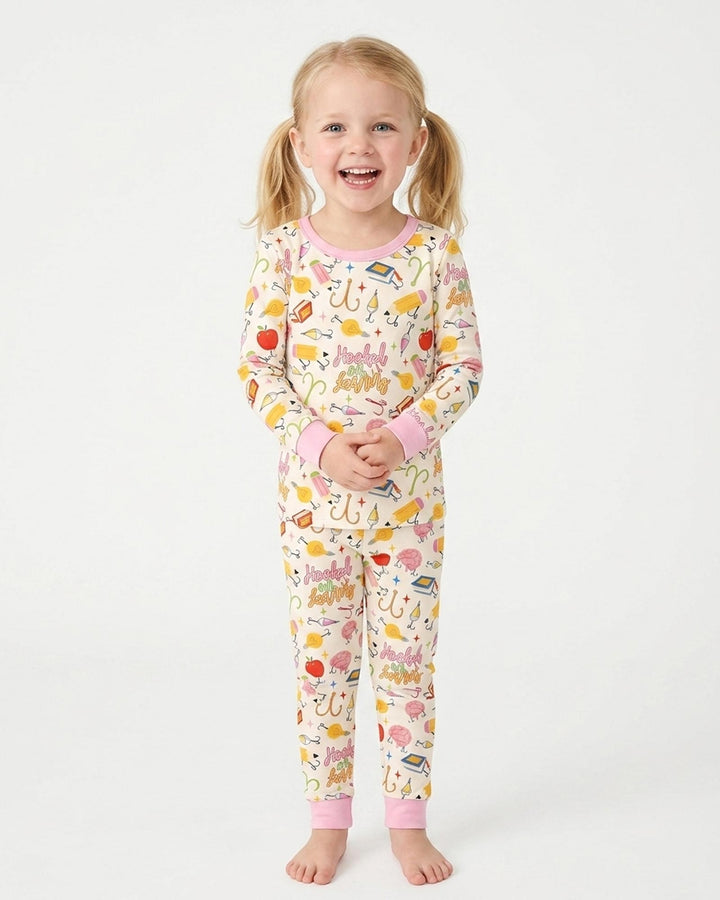 Template Bamboo Two Piece Long Sleeve Pyjamas Set