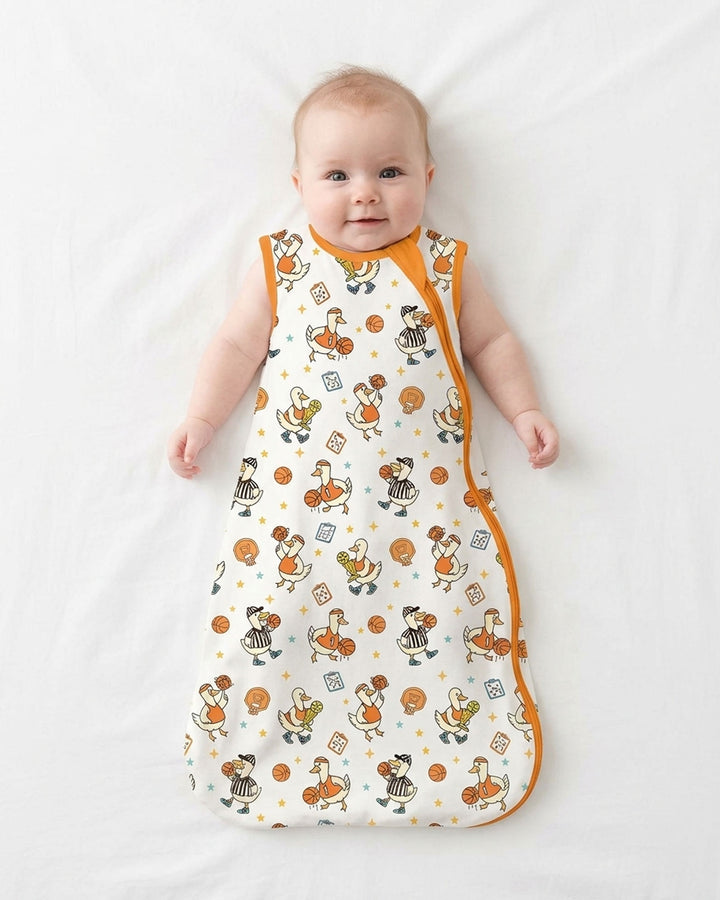 Silly Goose Playing Basketball Bamboo Sleep Bag