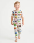 Color Train Bamboo Two Piece Short Sleeve Pajama Set