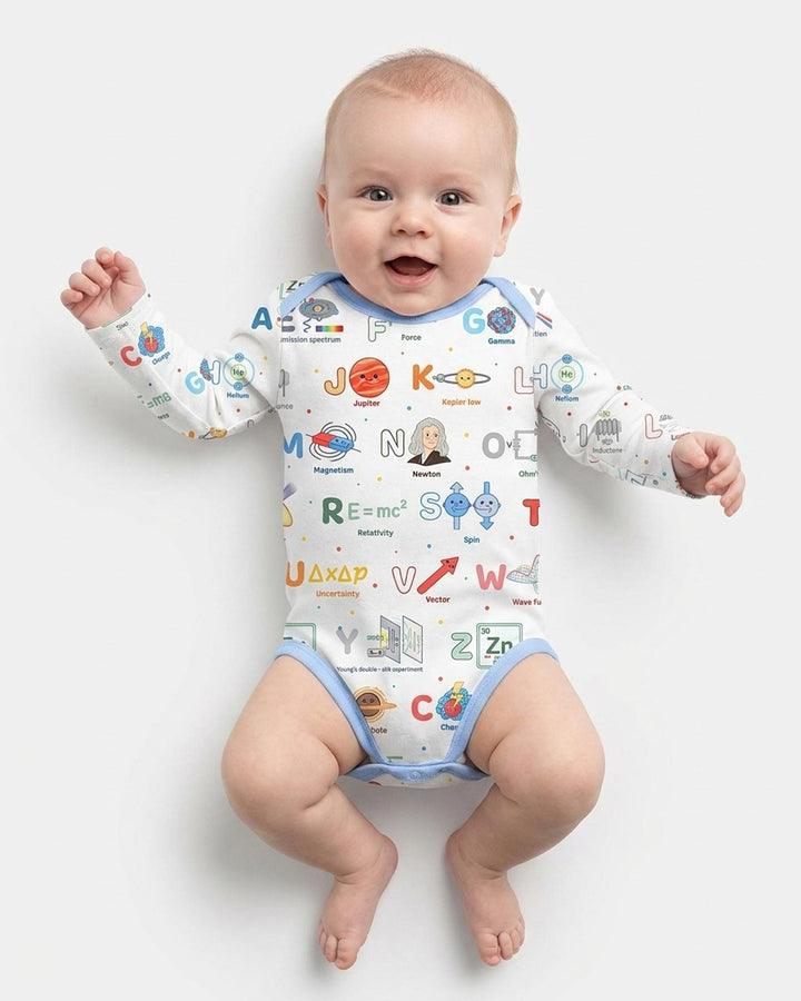 The Physics Alphabet Bamboo Bodysuit