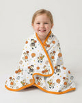 Silly Goose Playing Basketball Bamboo Blanket