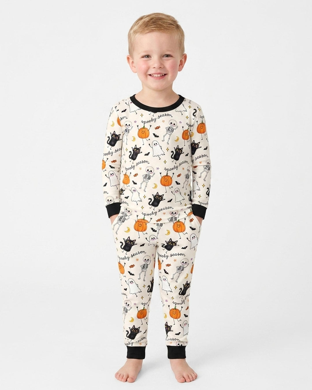 Template Bamboo Two Piece Long Sleeve Pyjamas Set