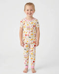 Hooked on Learning Bamboo Two Piece Short Sleeve Pajama Set