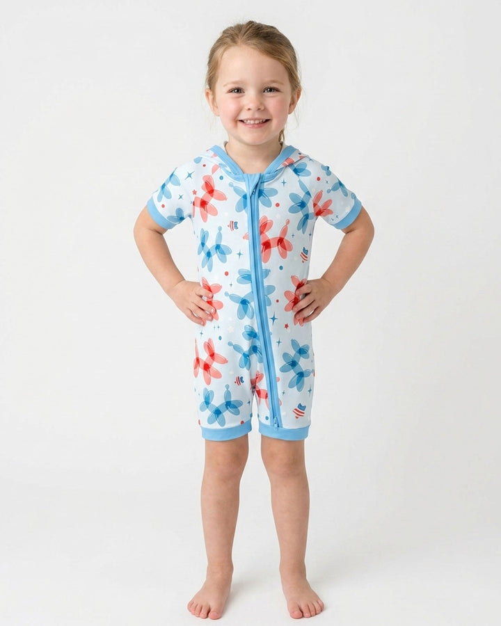 American Balloon Dog Party Bamboo Shorty Zippy