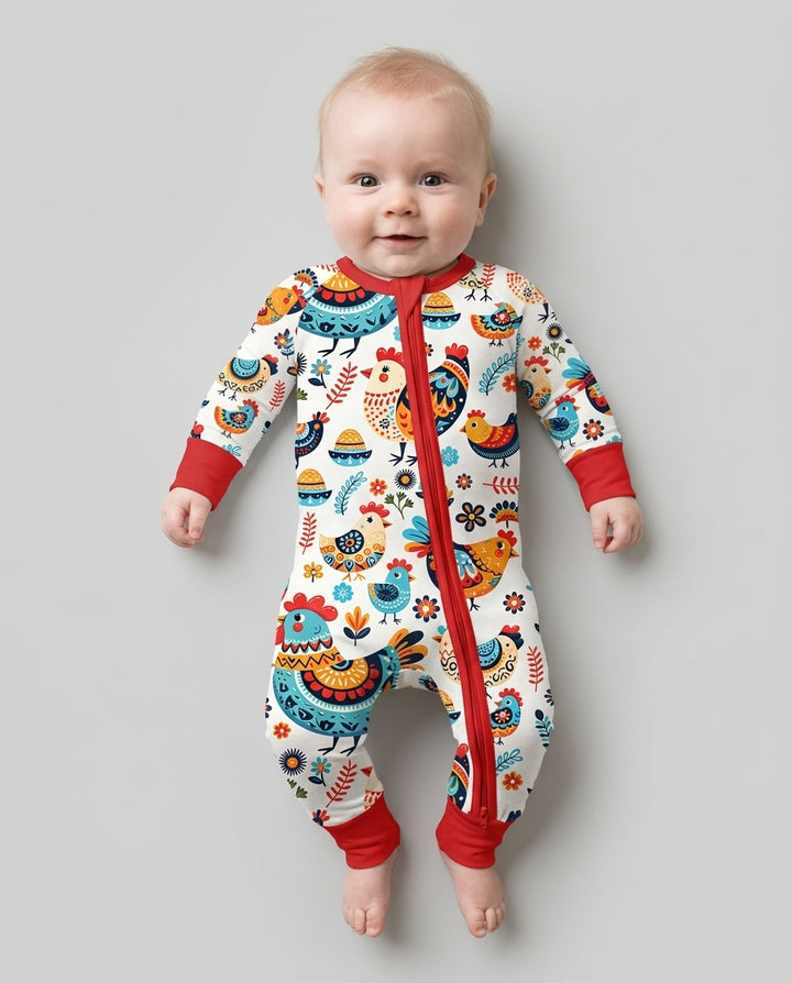 Pioneer Chickens And Roosters  Bamboo Convertible Zippy
