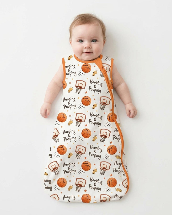 Funny Basketball Hooping & Pooping Bamboo Sleep Bag