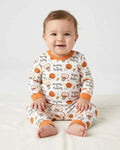 Funny Basketball Hooping & Pooping Bamboo Two Piece Long Sleeve Pajama Set