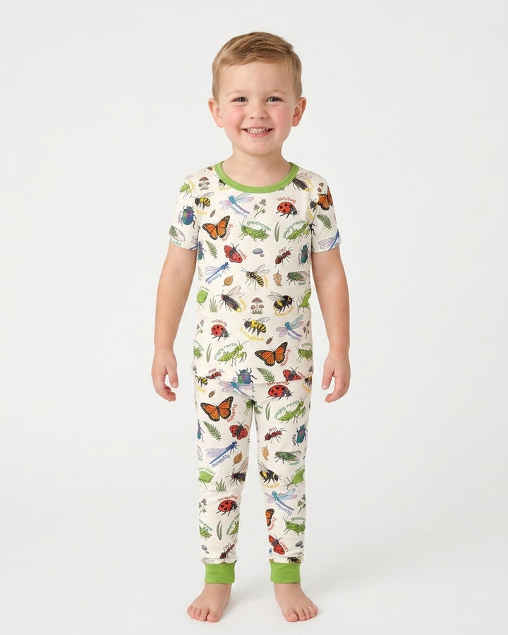 Bug Learning Bamboo Two Piece Short Sleeve Pajama Set