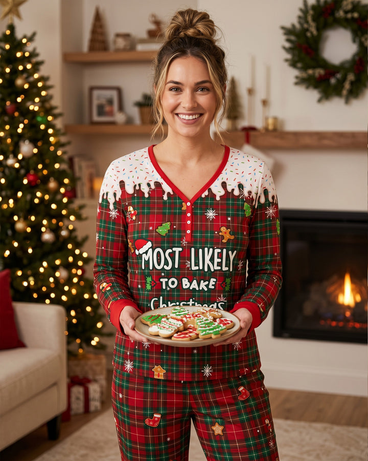 Funny Christmas Family Matching Bamboo Women Pajama Set