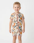Goofy Mischief Cat Family Matching Bamboo Shorty Zippy