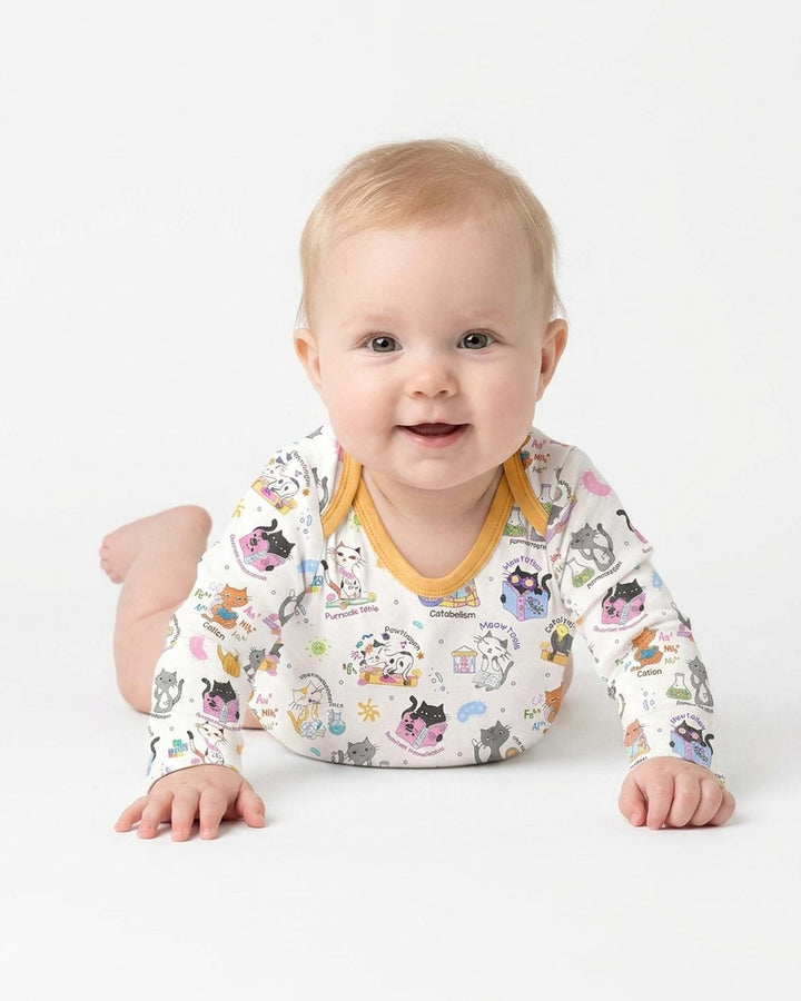 Funny Cat Love Scientist Bamboo Bodysuit