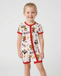 Striped Cute Mascots Soccer Cup 2026 Bamboo Shorty Zippy