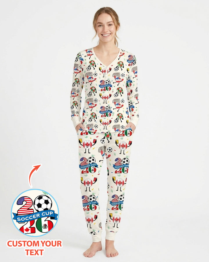 Soccer Squad 2026 Bamboo Women Pajama Set