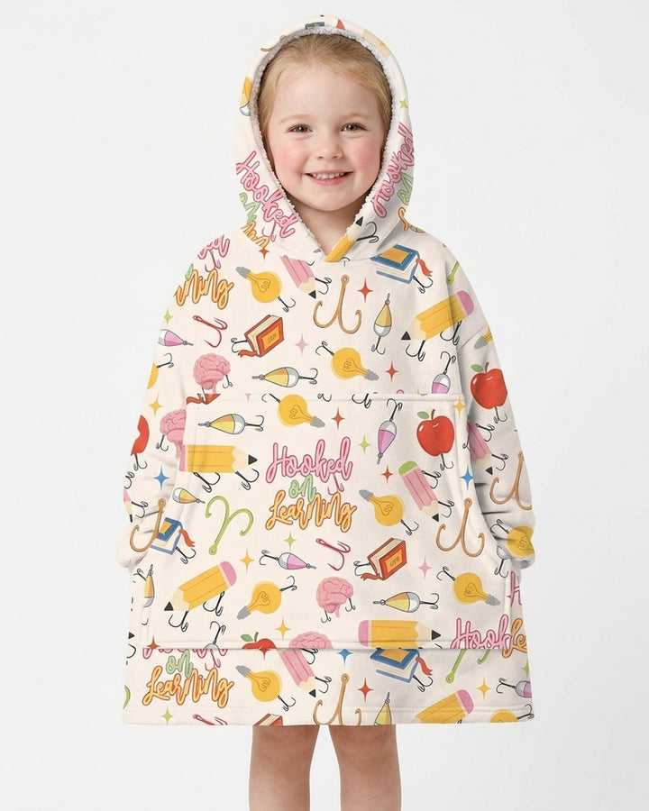 Hooked on Learning Bamboo Blanket Hoodie