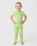 Tennis Candy Family Matching Bamboo Two Piece Short Sleeve Pajama Set