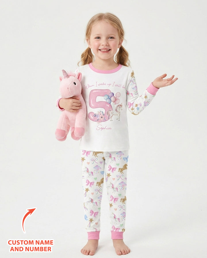 Custom Name When I Wake Up I Will Be Birthday Bamboo Two Piece Long Sleeve Pajama Set