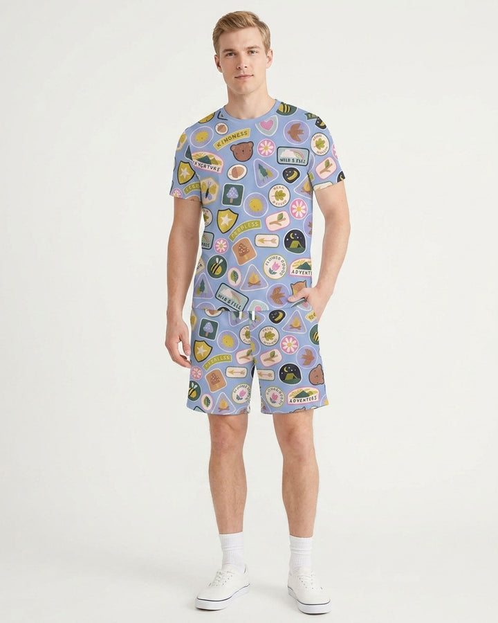 Little Explorer Bamboo Men Short Sleeve Short Pajama Set