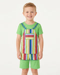 Template Bamboo Two Piece Short Sleeve Shorts Pyjamas Set