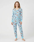 250 America Patriotic Goose Family Matching Bamboo Women Pajama Set