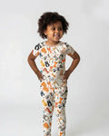 Goofy Mischief Cat Family Matching Bamboo Two Piece Short Sleeve Pajama Set