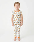 Silly Goose Playing Basketball Bamboo Two Piece Short Sleeve Pajama Set